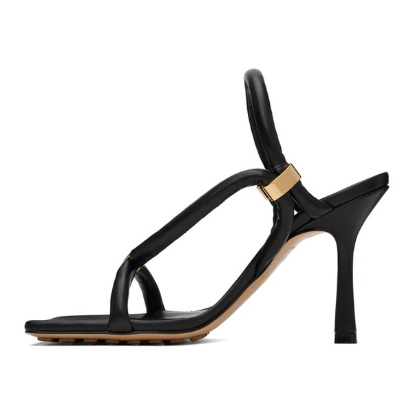 보테가베네타 보테가 베네타 Bottega Veneta Black Stretch Strap Sandals 231798F125014