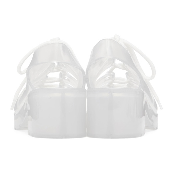 보테가베네타 보테가 베네타 Bottega Veneta 오프화이트 Off-White Pudding Jelly Heeled Sandals 231798F125030