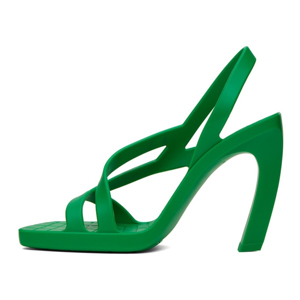 보테가베네타 보테가 베네타 Bottega Veneta Green Jimbo Heeled Sandals 231798F125039
