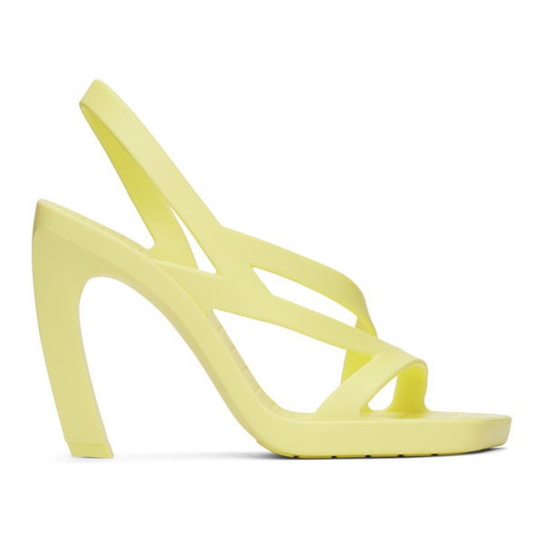 보테가베네타 보테가 베네타 Bottega Veneta Yellow Jimbo Heeled Sandals 231798F125040