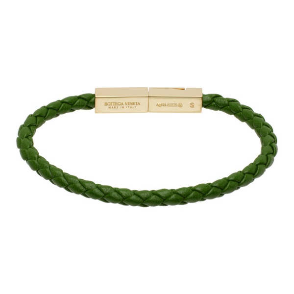 보테가베네타 보테가 베네타 Bottega Veneta Green Braid Bracelet 231798M142005