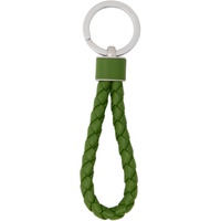 보테가 베네타 Bottega Veneta Green Intrecciato Key Ring 231798M148001