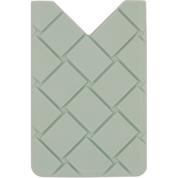 보테가베네타 보테가 베네타 Bottega Veneta Green Intrecciato Card Case 231798M163028