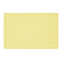 보테가 베네타 Bottega Veneta Yellow Intreccio Card Holder 231798M163046