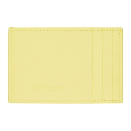 보테가 베네타 Bottega Veneta Yellow Intreccio Card Holder 231798M163046