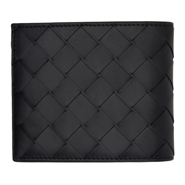 보테가베네타 보테가 베네타 Bottega Veneta Black Bi-Fold Wallet 231798M164011