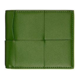보테가 베네타 Bottega Veneta Green Bifold Wallet 231798M164030