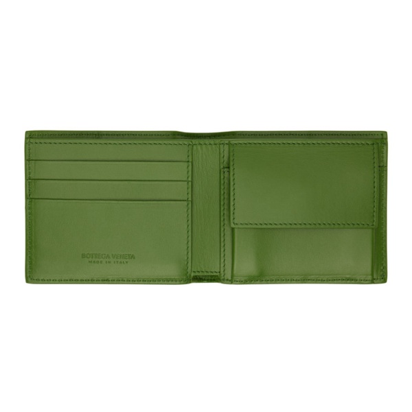보테가베네타 보테가 베네타 Bottega Veneta Green Bifold Wallet 231798M164030