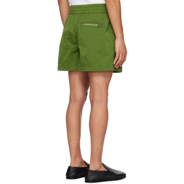 보테가베네타 보테가 베네타 Bottega Veneta Green Crinkled Shorts 231798M193001