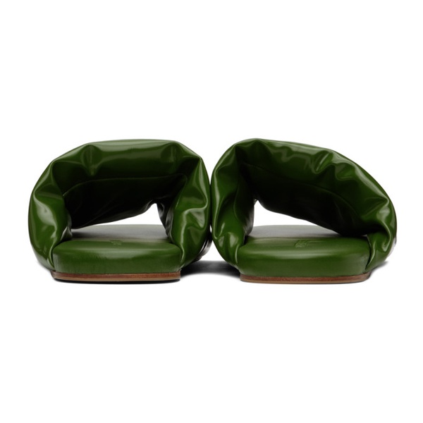 보테가베네타 보테가 베네타 Bottega Veneta Green Leather Sandals 231798M234003