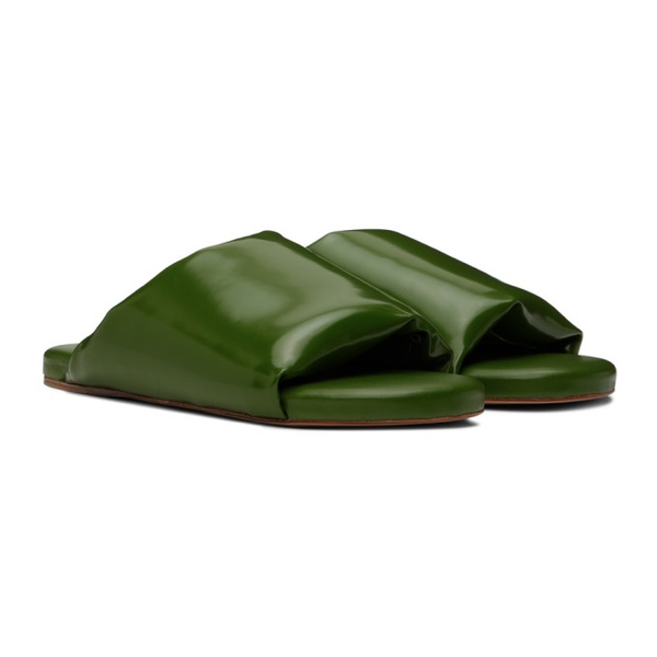 보테가베네타 보테가 베네타 Bottega Veneta Green Leather Sandals 231798M234003