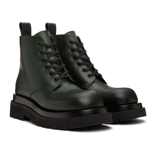 보테가베네타 보테가 베네타 Bottega Veneta Green Lugged Boots 231798M255001