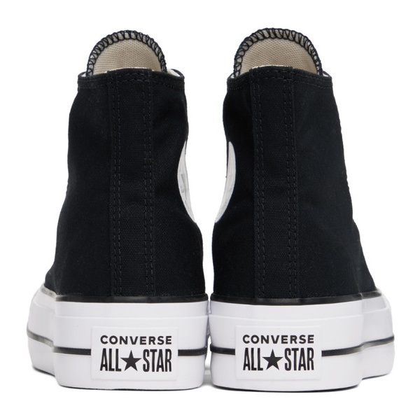  컨버스 Converse Black Chuck Taylor Platform Sneakers 231799F127084