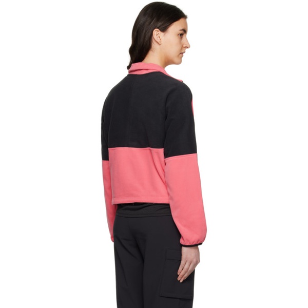 노스페이스 노스페이스 The North Face Pink & Black Half-Zip Sweater 231802F571005
