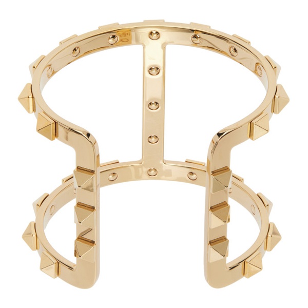  발렌티노 Valentino Garavani Gold Rockstud Cuff Bracelet 231807F020002