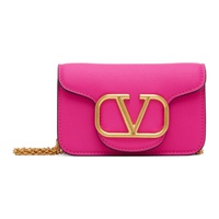 발렌티노 Valentino Garavani Pink Micro Loco Shoulder Bag 231807F048160