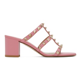 발렌티노 Valentino Garavani Pink Rockstud 60 Heeled Sandals 231807F125159