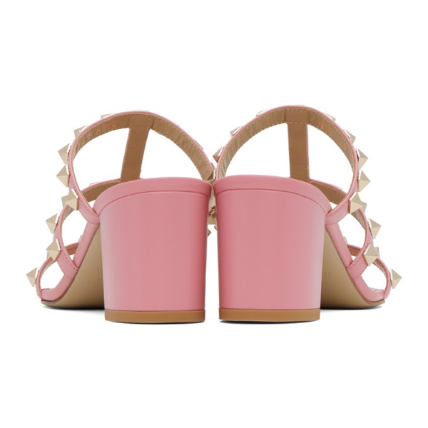  발렌티노 Valentino Garavani Pink Rockstud 60 Heeled Sandals 231807F125159