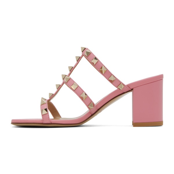  발렌티노 Valentino Garavani Pink Rockstud 60 Heeled Sandals 231807F125159