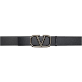 발렌티노 Valentino Garavani Black VLogo Belt 231807M131034