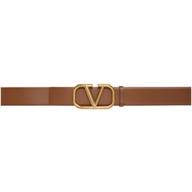 발렌티노 Valentino Garavani Brown VLogo Belt 231807M131052