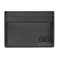발렌티노 Valentino Garavani Black Mini Vlogo Signature Card Holder 231807M163040