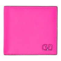 발렌티노 Valentino Garavani Pink VLogo Wallet 231807M164001
