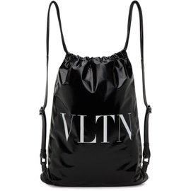 발렌티노 Valentino Garavani Black VLTN Drawstring Backpack 231807M166007