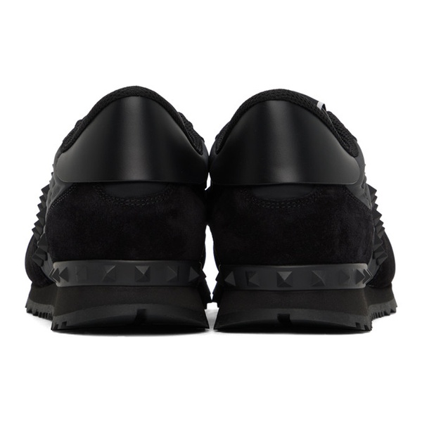  발렌티노 Valentino Garavani Black Rockstud Sneakers 231807M237025