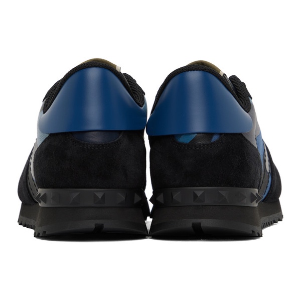  발렌티노 Valentino Garavani Blue Rockrunner Sneaker 231807M237083