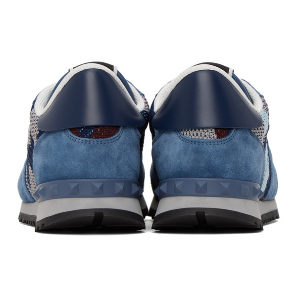  발렌티노 Valentino Garavani Blue Rockrunner Sneakers 231807M237089