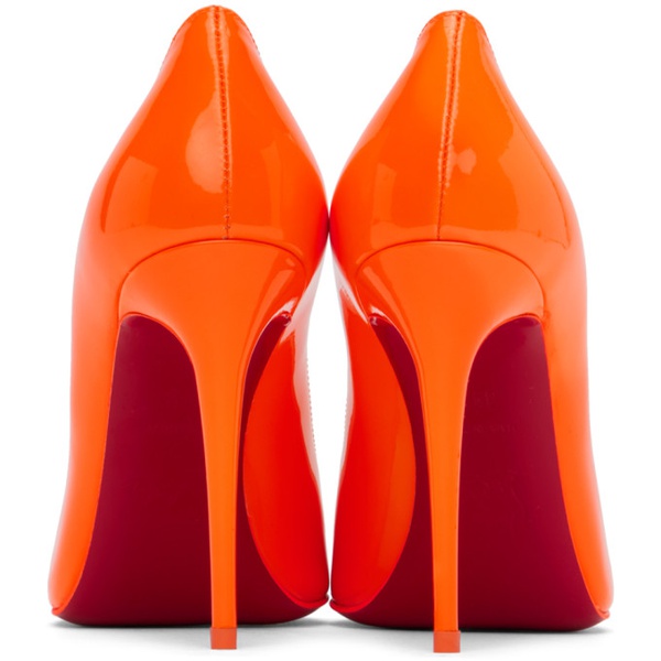 크리스찬 루부탱 크리스찬 루부탱 Christian Louboutin Orange Kate 100 Heels 231813F122043