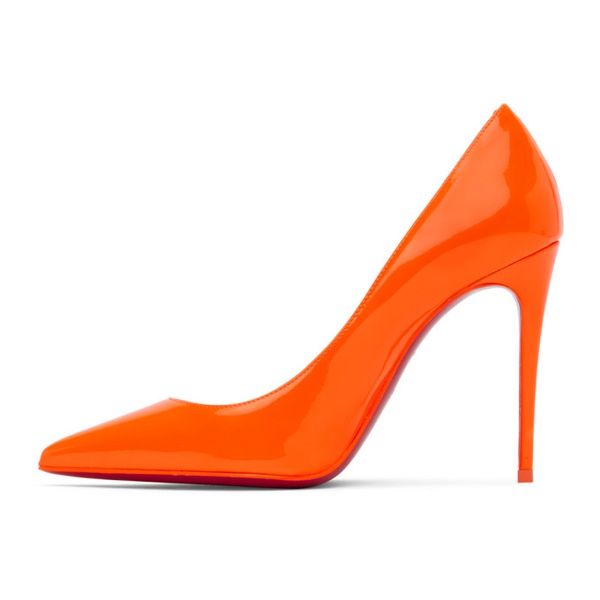 크리스찬 루부탱 크리스찬 루부탱 Christian Louboutin Orange Kate 100 Heels 231813F122043