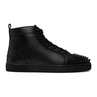 크리스찬 루부탱 Christian Louboutin Black Lou Spikes Sneakers 231813M236001