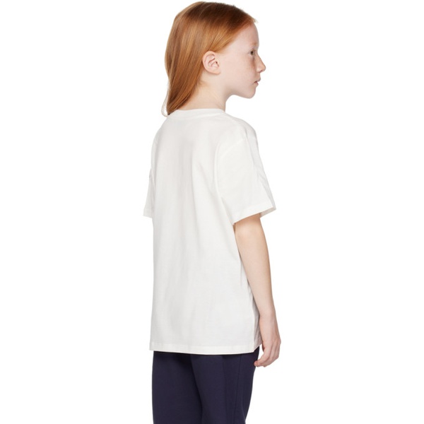 몽클레어 몽클레어 Moncler Enfant Kids White Printed T-Shirt 231815M703026