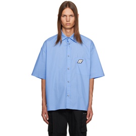 앰부쉬 AMBUSH Blue Spread Collar Shirt 231820M192004