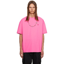 앰부쉬 AMBUSH Pink Embroidered T-Shirt 231820M213003