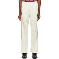 니들스 NEEDLES 오프화이트 Off-White Embroidered Track Pants 231821M190018