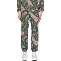 니들스 NEEDLES Green Zipped Sweatpants 231821M190038