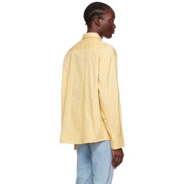 캘빈클라인 Calvin Klein Yellow Oversized Shirt 231824M192002