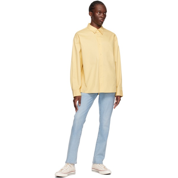 캘빈클라인 Calvin Klein Yellow Oversized Shirt 231824M192002