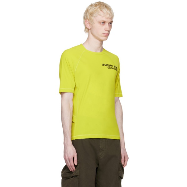 몽클레어 몽클레어 Moncler Grenoble Green Manica Corta T-Shirt 231826M213000