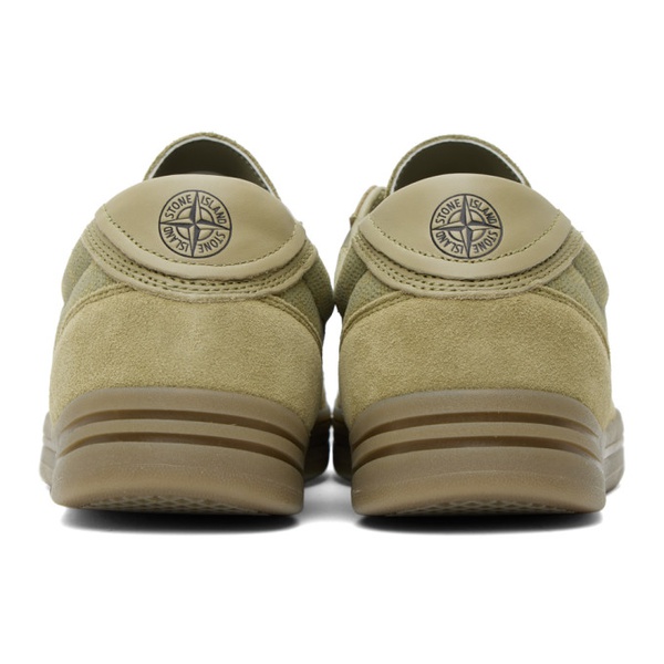 스톤아일랜드 스톤아일랜드 Stone Island Khaki Reflective Sneakers 231828M237004
