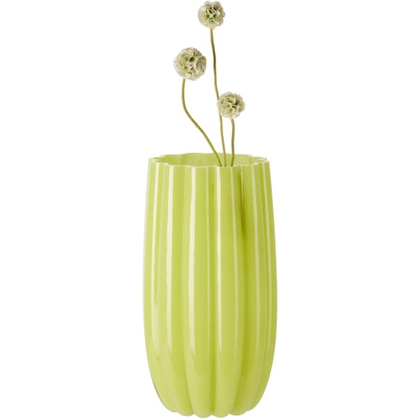  POLSPOTTEN Green Large Melon Vase 231849M616006