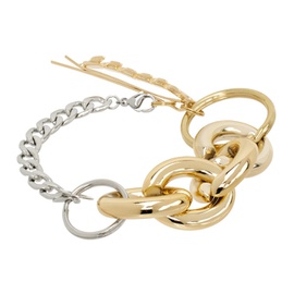Bless Silver & Gold Materialmix Hairpin Bracelet 231852M142001
