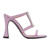 Les Petits Joueurs Purple Hoya Heeled Sandals 231855F125004