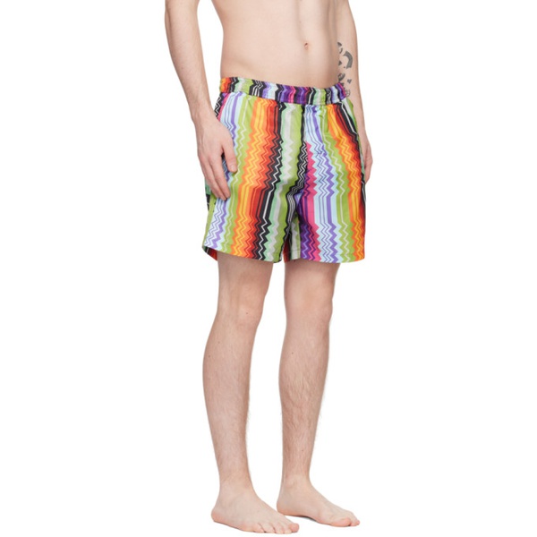  미소니 Missoni Multicolor Printed Swim Shorts 231884M208001
