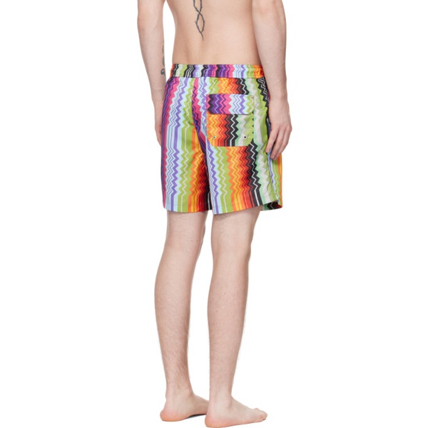  미소니 Missoni Multicolor Printed Swim Shorts 231884M208001