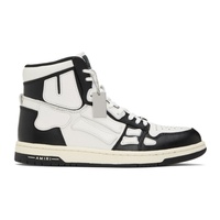 아미리 AMIRI Black & White Skel Top Hi Sneakers 231886F127002