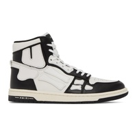 아미리 AMIRI Black & White Skel Hi Sneakers 231886M236001
